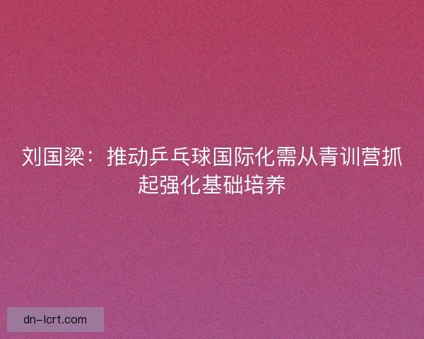 刘国梁：推动乒乓球国际化需从青训营抓起强化基础培养